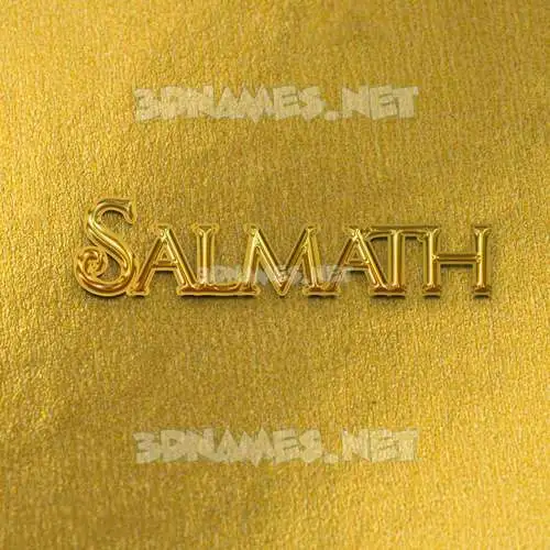 salmath in All Gold style - 3D name wallpaper salmath in All Gold style - 3D name wallpaper