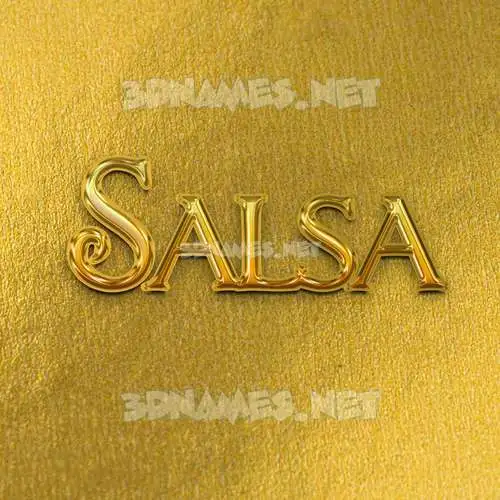 salsa in All Gold style - 3D name wallpaper salsa in All Gold style - 3D name wallpaper