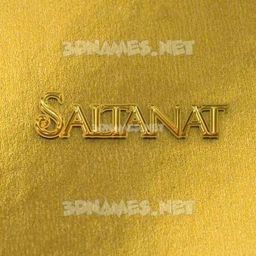 saltanat in All Gold style - 3D name wallpaper saltanat in All Gold style - 3D name wallpaper