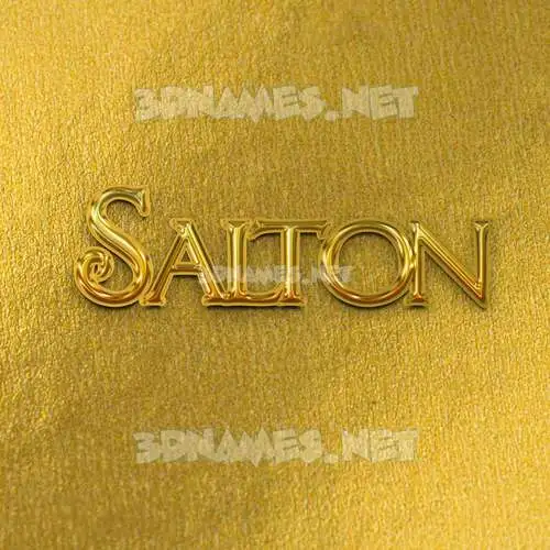salton in All Gold style - 3D name wallpaper salton in All Gold style - 3D name wallpaper