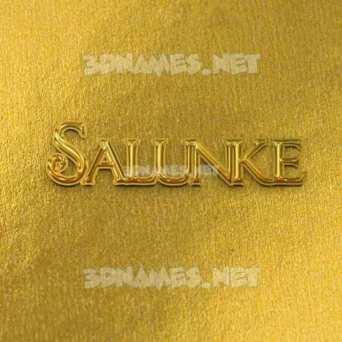 salunke in All Gold style - 3D name wallpaper salunke in All Gold style - 3D name wallpaper