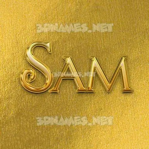 sam in All Gold style - 3D name wallpaper sam in All Gold style - 3D name wallpaper