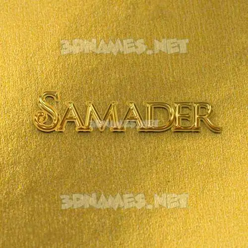 samader in All Gold style - 3D name wallpaper samader in All Gold style - 3D name wallpaper