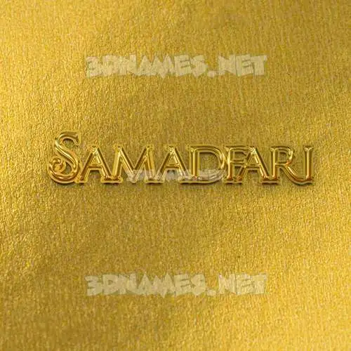 samadfari in All Gold style - 3D name wallpaper samadfari in All Gold style - 3D name wallpaper
