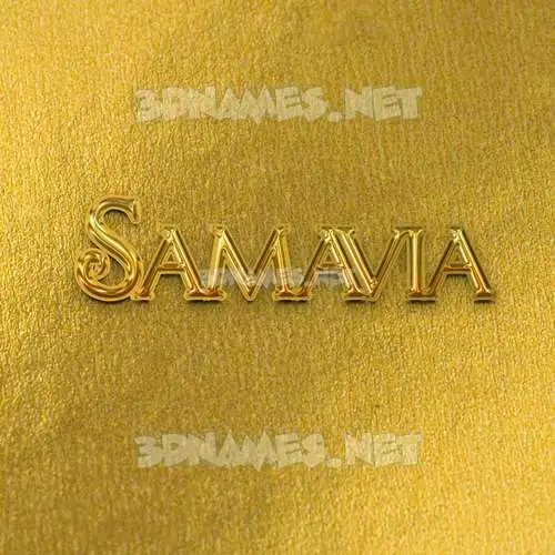 samavia in All Gold style - 3D name wallpaper samavia in All Gold style - 3D name wallpaper