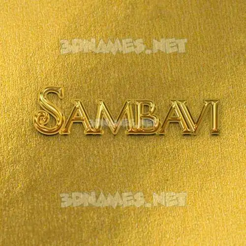 sambavi in All Gold style - 3D name wallpaper sambavi in All Gold style - 3D name wallpaper