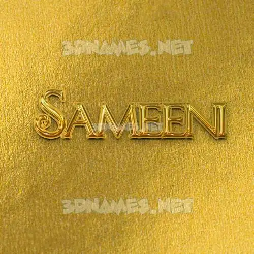 sameeni in All Gold style - 3D name wallpaper sameeni in All Gold style - 3D name wallpaper