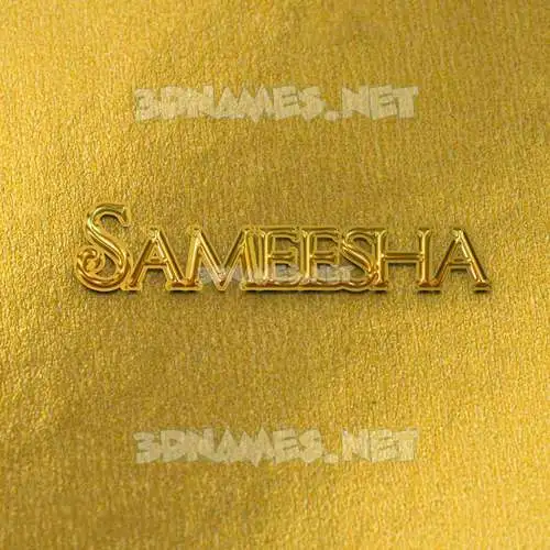 sameesha in All Gold style - 3D name wallpaper sameesha in All Gold style - 3D name wallpaper