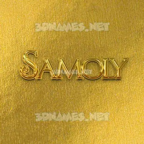 samoly in All Gold style - 3D name wallpaper samoly in All Gold style - 3D name wallpaper