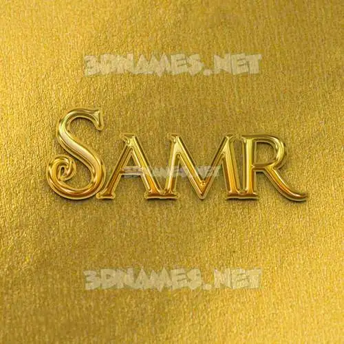 samr in All Gold style - 3D name wallpaper samr in All Gold style - 3D name wallpaper