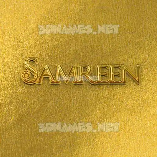 samreen in All Gold style - 3D name wallpaper samreen in All Gold style - 3D name wallpaper