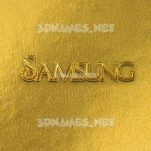 samsung in All Gold style - 3D name wallpaper samsung in All Gold style - 3D name wallpaper