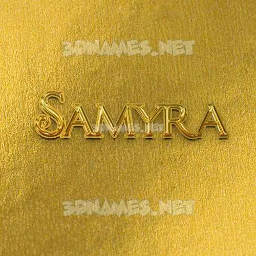 samyra in All Gold style - 3D name wallpaper samyra in All Gold style - 3D name wallpaper