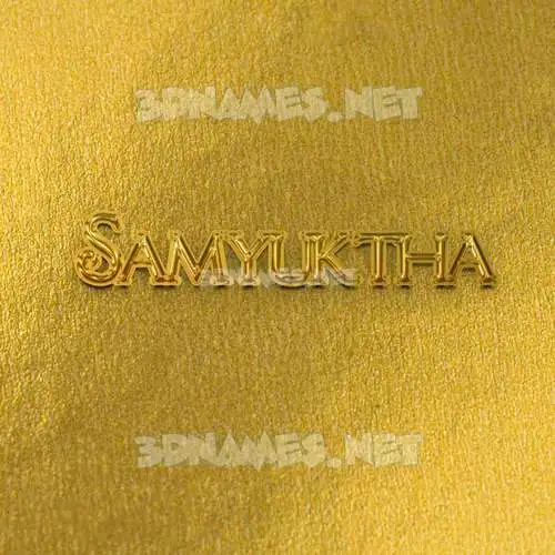samyuktha in All Gold style - 3D name wallpaper samyuktha in All Gold style - 3D name wallpaper