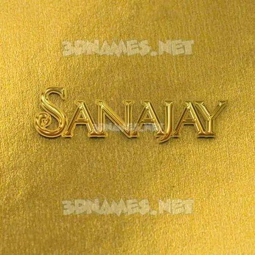 sanajay in All Gold style - 3D name wallpaper sanajay in All Gold style - 3D name wallpaper