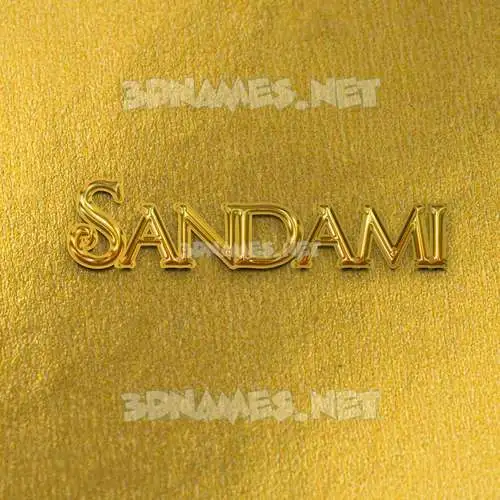 sandami in All Gold style - 3D name wallpaper sandami in All Gold style - 3D name wallpaper