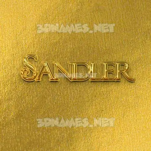 sandler in All Gold style - 3D name wallpaper sandler in All Gold style - 3D name wallpaper