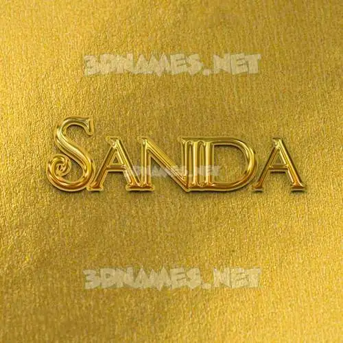 sanida in All Gold style - 3D name wallpaper sanida in All Gold style - 3D name wallpaper