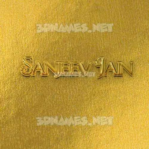 sanjeev jain in All Gold style - 3D name wallpaper sanjeev jain in All Gold style - 3D name wallpaper