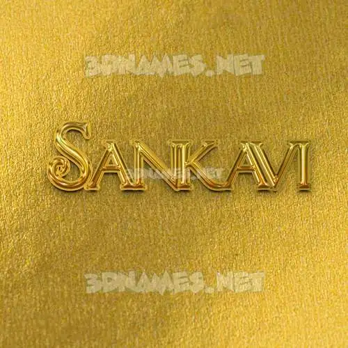 sankavi in All Gold style - 3D name wallpaper sankavi in All Gold style - 3D name wallpaper