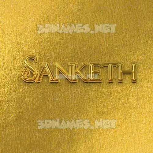 sanketh in All Gold style - 3D name wallpaper sanketh in All Gold style - 3D name wallpaper