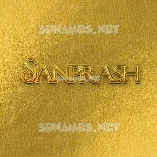 sanprash in All Gold style - 3D name wallpaper sanprash in All Gold style - 3D name wallpaper