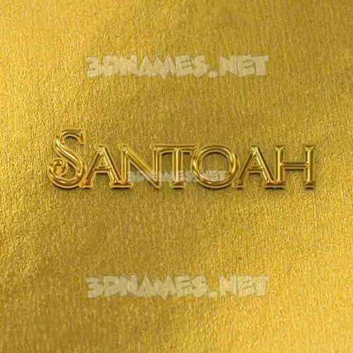 santoah in All Gold style - 3D name wallpaper santoah in All Gold style - 3D name wallpaper