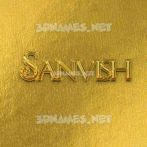 sanvish in All Gold style - 3D name wallpaper sanvish in All Gold style - 3D name wallpaper