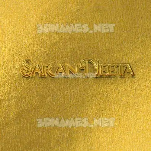 saran neeta in All Gold style - 3D name wallpaper saran neeta in All Gold style - 3D name wallpaper