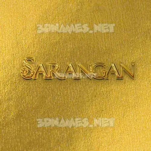 sarangan in All Gold style - 3D name wallpaper sarangan in All Gold style - 3D name wallpaper
