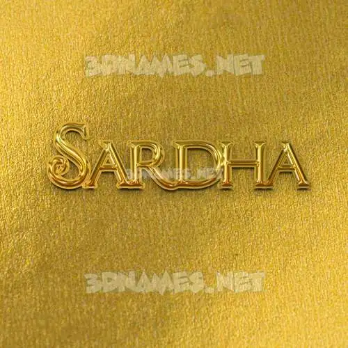 sardha in All Gold style - 3D name wallpaper sardha in All Gold style - 3D name wallpaper