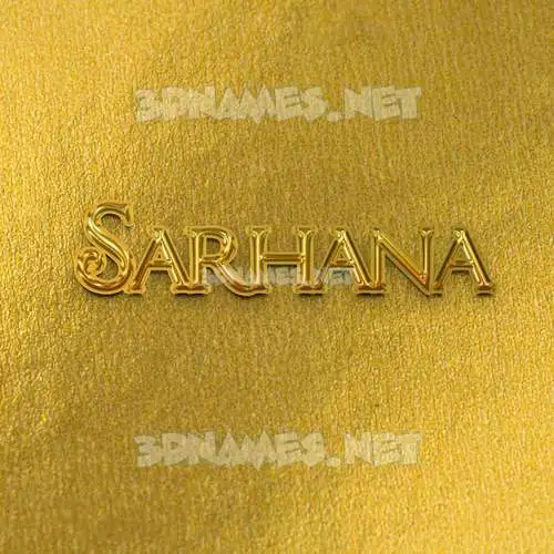sarhana in All Gold style - 3D name wallpaper sarhana in All Gold style - 3D name wallpaper