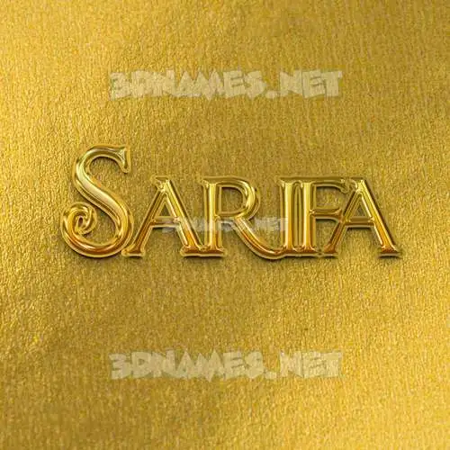 sarifa in All Gold style - 3D name wallpaper sarifa in All Gold style - 3D name wallpaper