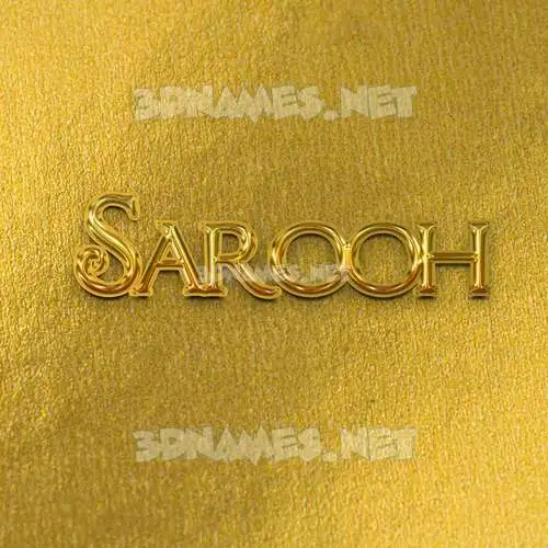sarooh in All Gold style - 3D name wallpaper sarooh in All Gold style - 3D name wallpaper