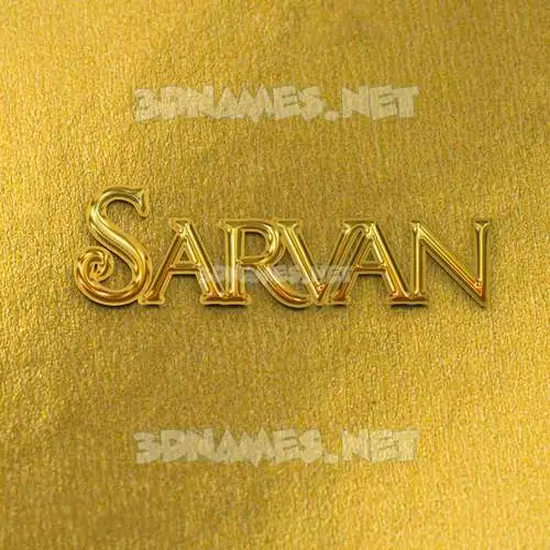 sarvan in All Gold style - 3D name wallpaper sarvan in All Gold style - 3D name wallpaper
