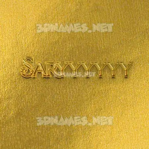 saryyyyyy in All Gold style - 3D name wallpaper saryyyyyy in All Gold style - 3D name wallpaper