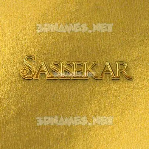 sasisekar in All Gold style - 3D name wallpaper sasisekar in All Gold style - 3D name wallpaper
