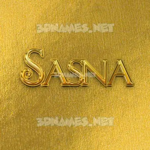 sasna in All Gold style - 3D name wallpaper sasna in All Gold style - 3D name wallpaper