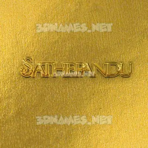 sathepandu in All Gold style - 3D name wallpaper sathepandu in All Gold style - 3D name wallpaper