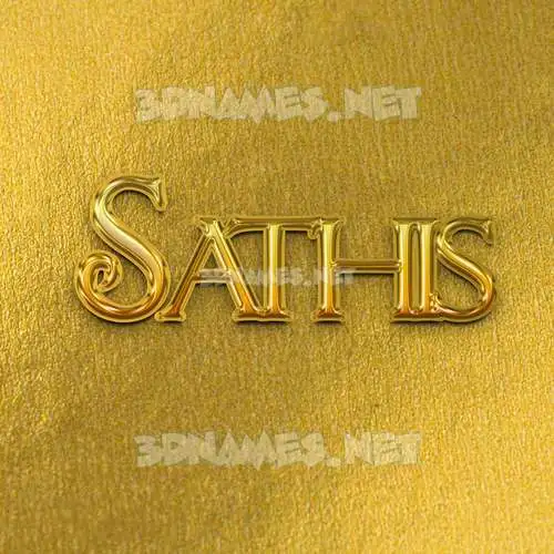 sathis in All Gold style - 3D name wallpaper sathis in All Gold style - 3D name wallpaper