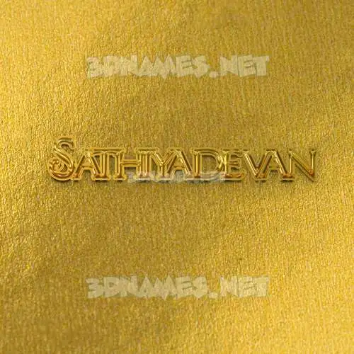 sathiyadevan in All Gold style - 3D name wallpaper sathiyadevan in All Gold style - 3D name wallpaper