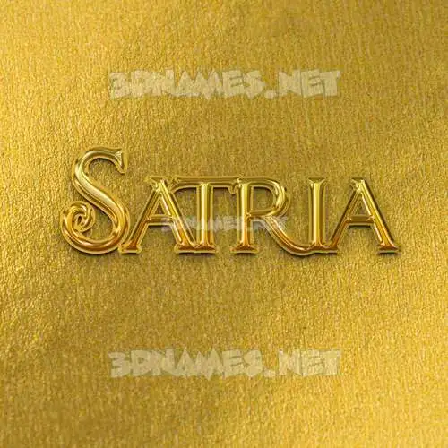 satria in All Gold style - 3D name wallpaper satria in All Gold style - 3D name wallpaper