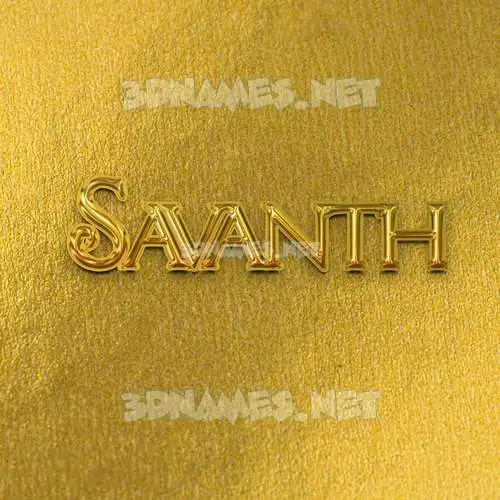 savanth in All Gold style - 3D name wallpaper savanth in All Gold style - 3D name wallpaper