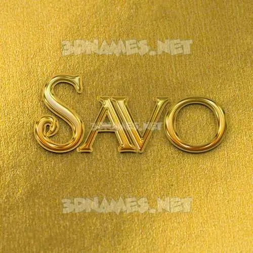 savo in All Gold style - 3D name wallpaper savo in All Gold style - 3D name wallpaper