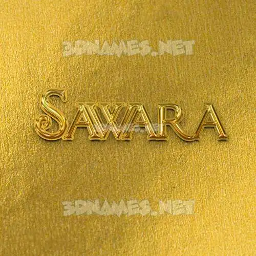 sawara in All Gold style - 3D name wallpaper sawara in All Gold style - 3D name wallpaper