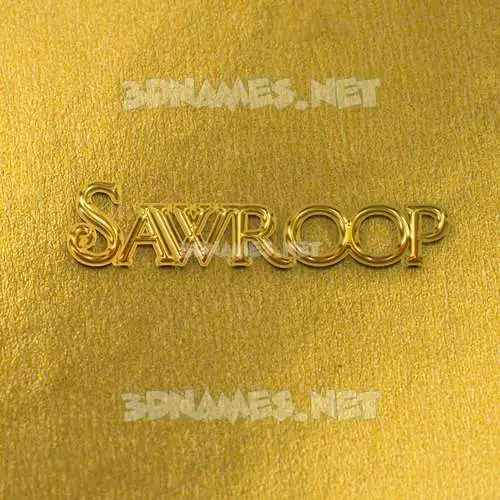 sawroop in All Gold style - 3D name wallpaper sawroop in All Gold style - 3D name wallpaper
