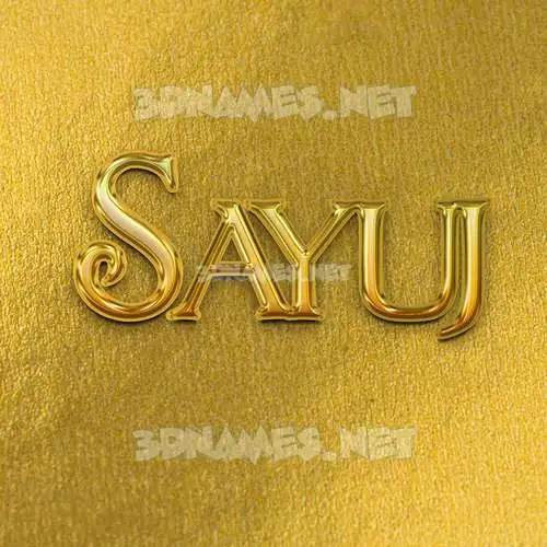 sayuj in All Gold style - 3D name wallpaper sayuj in All Gold style - 3D name wallpaper