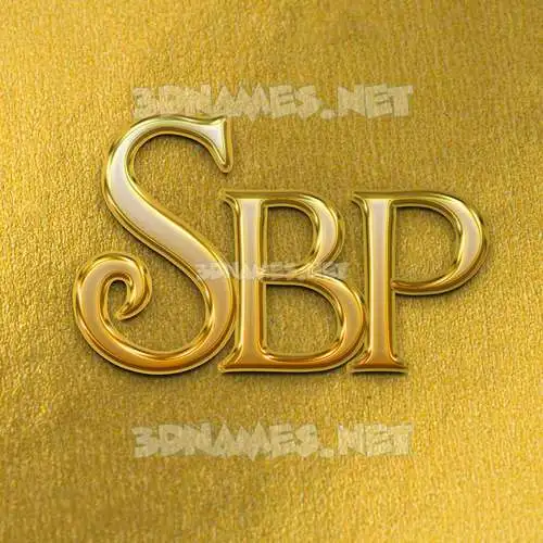 sbp in All Gold style - 3D name wallpaper sbp in All Gold style - 3D name wallpaper