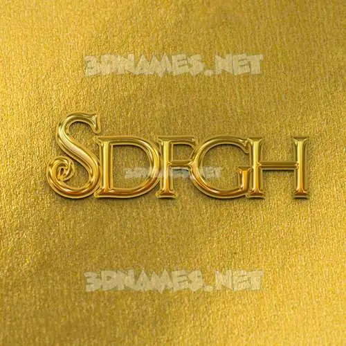 sdfgh in All Gold style - 3D name wallpaper sdfgh in All Gold style - 3D name wallpaper