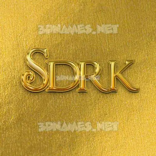 sdrk in All Gold style - 3D name wallpaper sdrk in All Gold style - 3D name wallpaper